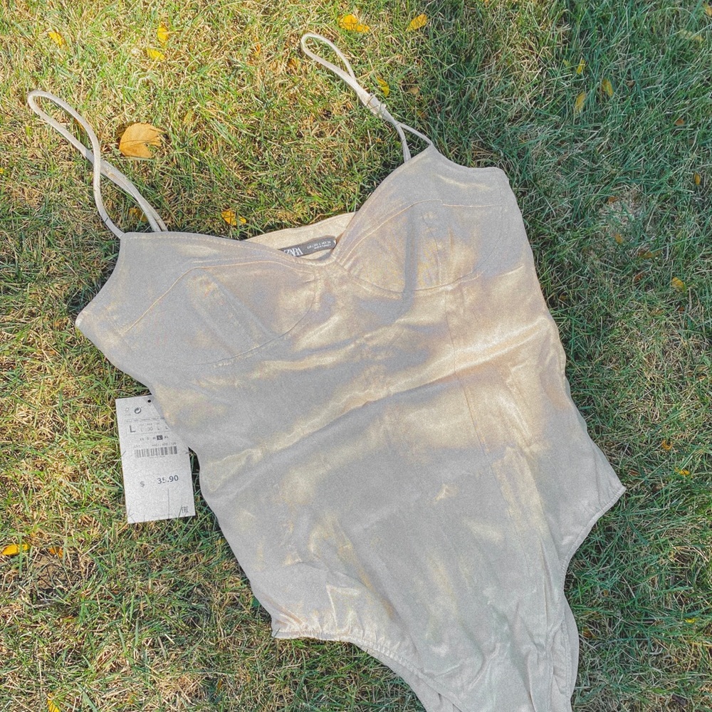 Zara Silk Bodysuit